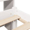 vidaXL Bookcase Bed without Mattress White 200x200cm Solid Wood Pine