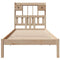 vidaXL Bookcase Bed without Mattress 75x190 cm Small Single Solid Wood Pine