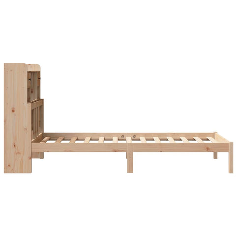 vidaXL Bookcase Bed without Mattress 75x190 cm Small Single Solid Wood Pine