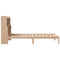 vidaXL Bookcase Bed without Mattress 75x190 cm Small Single Solid Wood Pine