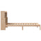vidaXL Bookcase Bed without Mattress 90x190 cm Single Solid Wood Pine