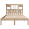 vidaXL Bookcase Bed without Mattress 135x190 cm Double Solid Wood Pine