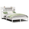 vidaXL Bookcase Bed without Mattress White 140x200 cm Solid Wood Pine