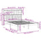 vidaXL Bookcase Bed without Mattress White 140x200 cm Solid Wood Pine