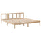 vidaXL Bookcase Bed without Mattress 180x200 cm Super King Solid Wood Pine