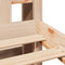 vidaXL Bookcase Bed without Mattress 180x200 cm Super King Solid Wood Pine