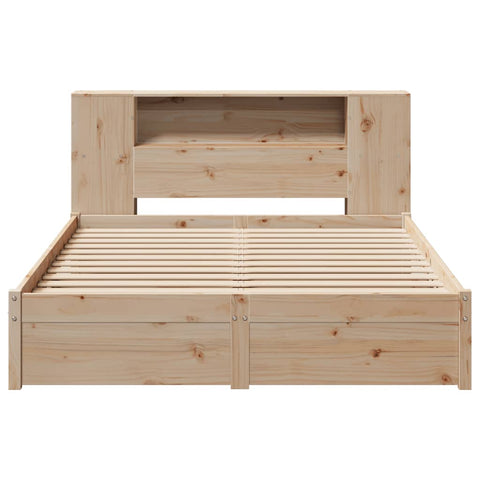 vidaXL Bookcase Bed without Mattress 120x190cm Small Double Solid Wood Pine