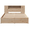 vidaXL Bookcase Bed without Mattress 120x190cm Small Double Solid Wood Pine