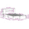 vidaXL Bookcase Bed without Mattress 120x190cm Small Double Solid Wood Pine