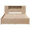 vidaXL Bookcase Bed without Mattress 140x190cm Solid Wood Pine