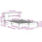 vidaXL Bookcase Bed without Mattress 140x190cm Solid Wood Pine