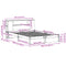 vidaXL Bookcase Bed without Mattress White 140x190cm Solid Wood Pine