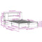 vidaXL Bookcase Bed without Mattress White 150x200cm King Size Solid Wood Pine