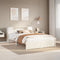 vidaXL Bookcase Bed without Mattress White 150x200cm King Size Solid Wood Pine