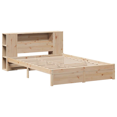 vidaXL Bookcase Bed without Mattress 160x200cm Solid Wood Pine
