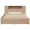 vidaXL Bookcase Bed without Mattress 160x200cm Solid Wood Pine