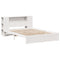 vidaXL Bookcase Bed without Mattress White 160x200cm Solid Wood Pine