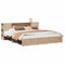 vidaXL Bookcase Bed without Mattress 180x200cm Super King Solid Wood Pine