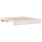 vidaXL Bookcase Bed without Mattress White 200x200cm Solid Wood Pine