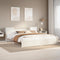 vidaXL Bookcase Bed without Mattress White 200x200cm Solid Wood Pine