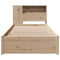 vidaXL Bookcase Bed without Mattress 75x190cm Small Single Solid Wood Pine