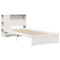vidaXL Bookcase Bed without Mattress White 75x190cm Small Single Solid Wood Pine