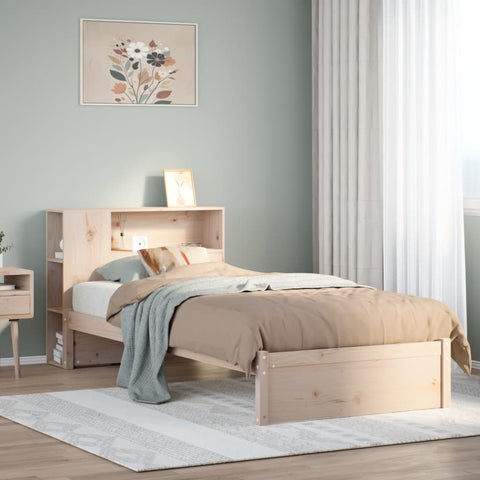 vidaXL Bookcase Bed without Mattress 90x190cm Single Solid Wood Pine