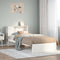 vidaXL Bookcase Bed without Mattress White 90x190cm Single Solid Wood Pine