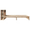 vidaXL Bookcase Bed without Mattress 100x200cm Solid Wood Pine