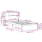 vidaXL Bookcase Bed without Mattress 100x200cm Solid Wood Pine