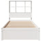 vidaXL Bookcase Bed without Mattress White 90x190cm Single Solid Wood Pine