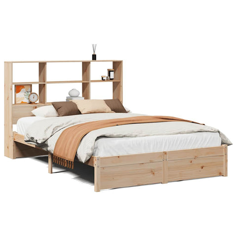 vidaXL Bookcase Bed without Mattress 120x190cm Small Double Solid Wood Pine
