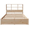 vidaXL Bookcase Bed without Mattress 120x190cm Small Double Solid Wood Pine