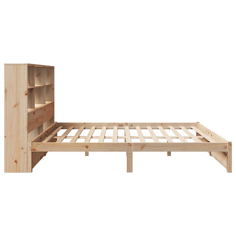 vidaXL Bookcase Bed without Mattress 120x190cm Small Double Solid Wood Pine