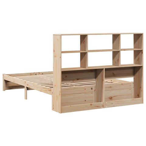 vidaXL Bookcase Bed without Mattress 120x190cm Small Double Solid Wood Pine