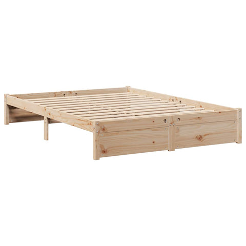 vidaXL Bookcase Bed without Mattress 120x190cm Small Double Solid Wood Pine