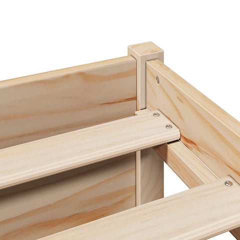 vidaXL Bookcase Bed without Mattress 120x190cm Small Double Solid Wood Pine