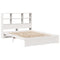 vidaXL Bookcase Bed without Mattress White 140x190cm Solid Wood Pine