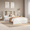 vidaXL Bookcase Bed without Mattress White 140x190cm Solid Wood Pine