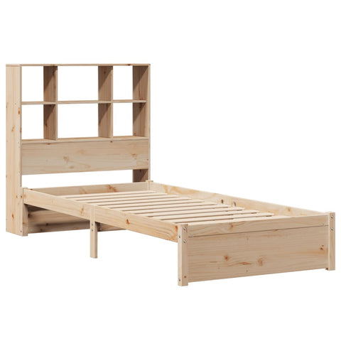 vidaXL Bookcase Bed without Mattress 90x200cm Solid Wood Pine