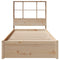 vidaXL Bookcase Bed without Mattress 90x200cm Solid Wood Pine