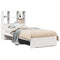 vidaXL Bookcase Bed without Mattress White 90x200cm Solid Wood Pine
