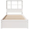 vidaXL Bookcase Bed without Mattress White 90x200cm Solid Wood Pine