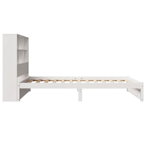 vidaXL Bookcase Bed without Mattress White 90x200cm Solid Wood Pine