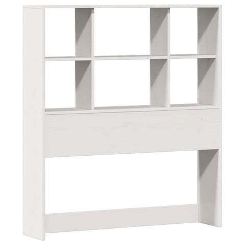 vidaXL Bookcase Bed without Mattress White 90x200cm Solid Wood Pine