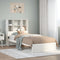 vidaXL Bookcase Bed without Mattress White 90x200cm Solid Wood Pine