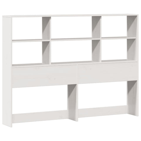 vidaXL Bookcase Bed without Mattress White 120x200cm Solid Wood Pine