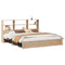 vidaXL Bookcase Bed without Mattress 180x200cm Super King Solid Wood Pine