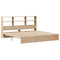 vidaXL Bookcase Bed without Mattress 180x200cm Super King Solid Wood Pine