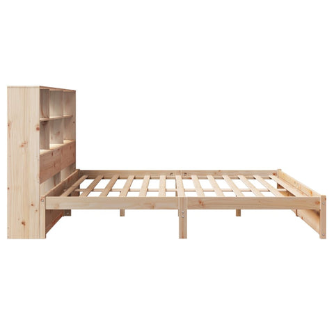 vidaXL Bookcase Bed without Mattress 180x200cm Super King Solid Wood Pine